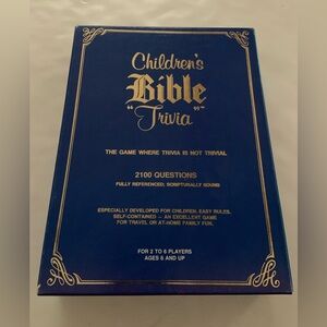 Vintage 1985 Children's Bible Trivia Game Cadaco Christian Learning
